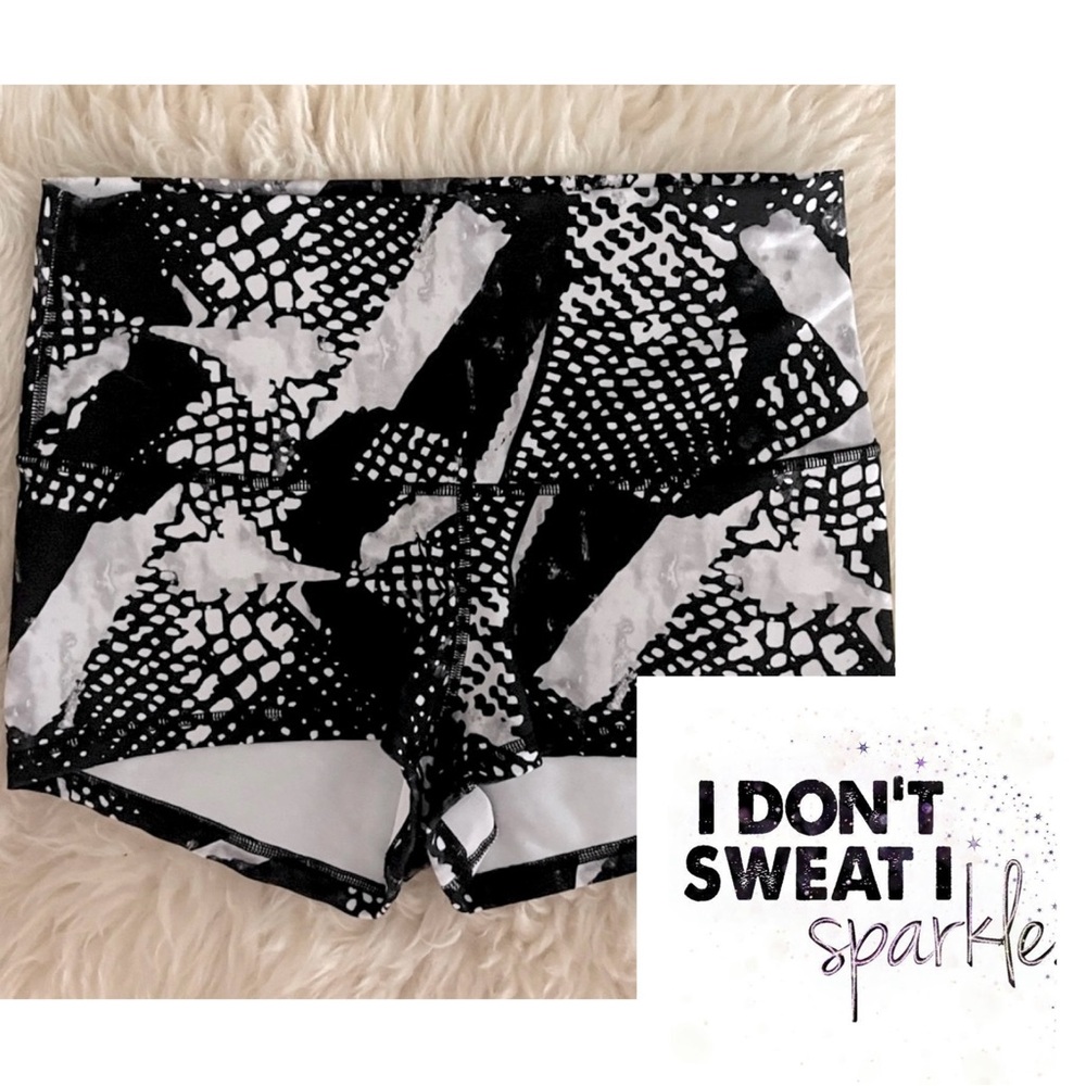 lululemon athletica Black and White Athletic Shorts